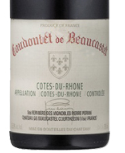 博卡斯特尔科多勒干红Chateau de Beaucastel Coudoulet Rouge