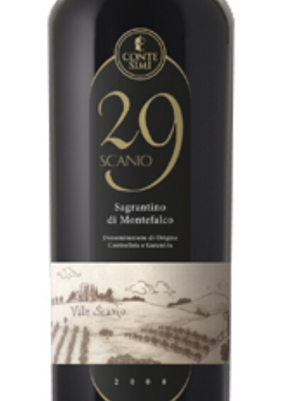 Conte Simi 29 Scanio Sagrantino di Montefalco