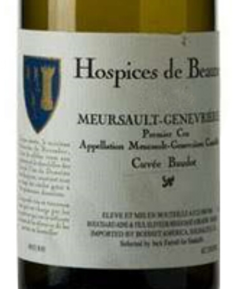 Domaine P Y Colin Meursault 1er Cru Genevrieres Hospices de Beaune Cuvee Baudot