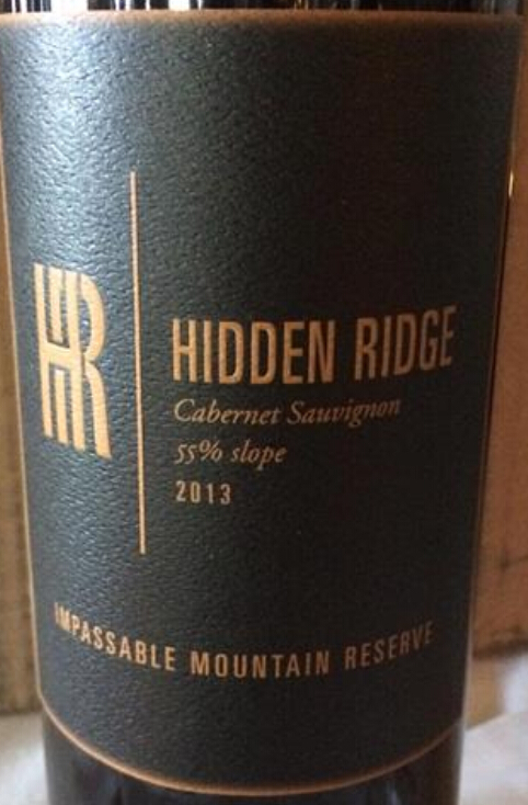 Hidden Ridge Vineyard Cabernet Sauvignon Impassable Mountain Reserve