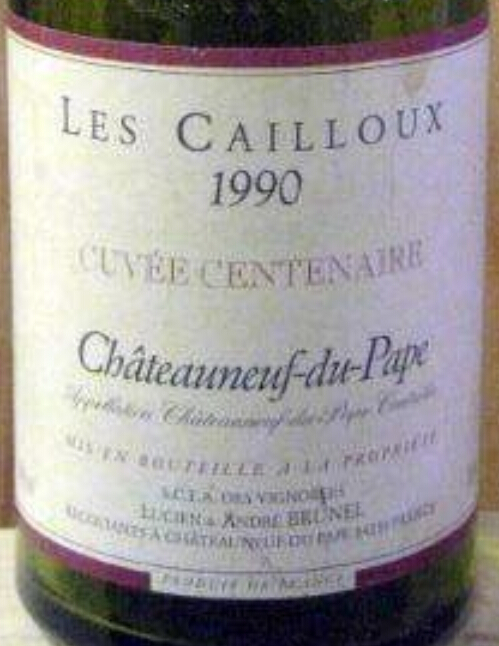 Andre Brunel Chateauneuf-du-Pape Les Cailloux Cuvee Centenaire