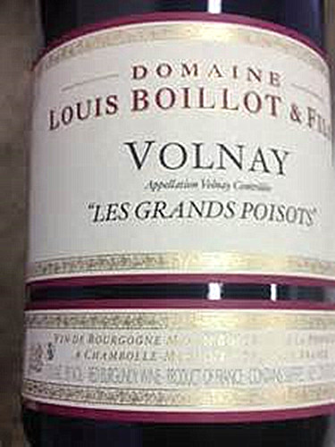 Domaine Louis Boillot Volnay Les Grands Poisots