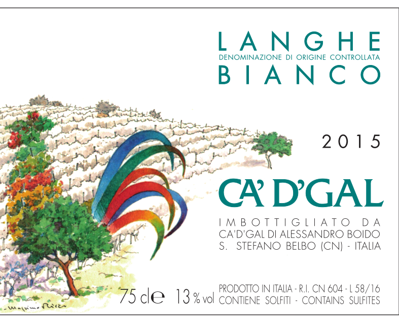 我的哥朗格白葡萄酒Ca' d'Gal Langhe Bianco