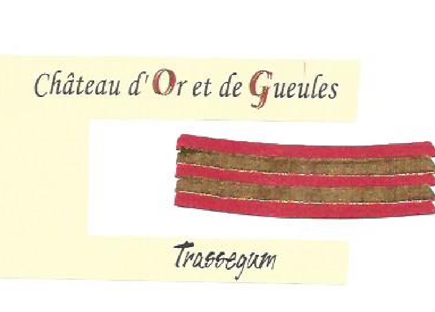 欧谷酒庄特雷佳红葡萄酒Chateau d'Or et de Gueules Costières de Nimes Rouge Trassegum