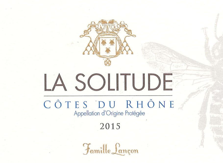 三蜂庄罗纳河谷红葡萄酒Domaine de la Solitude Cotes du Rhone Rouge