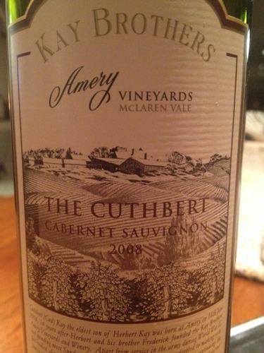 McLaren Vale Amery The Cuthbert Cabernet Sauvignon