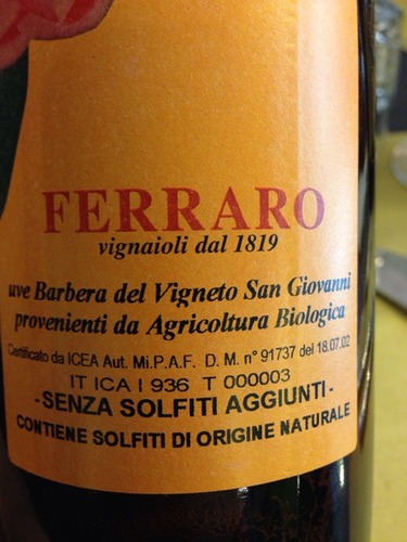 Del Vigneto San Giovanni Barbera