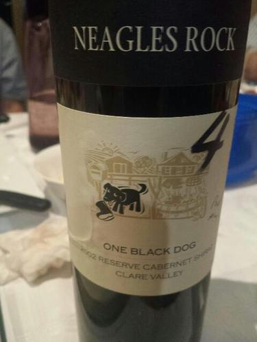 尼高乐小黑狗干红Neagles Rock Vineyards One Black Dog Reserve Cabernet Shiraz