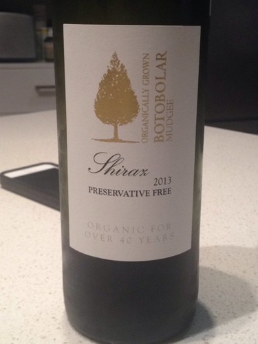 波图波拉不添加防腐剂设拉子干红Botobolar Vineyard Preservative Free Shiraz