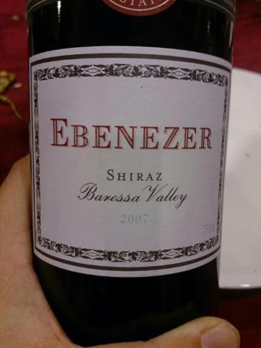 巴罗萨谷埃比尼泽西拉干红Barossa Valley Estates Ebenezer Shiraz