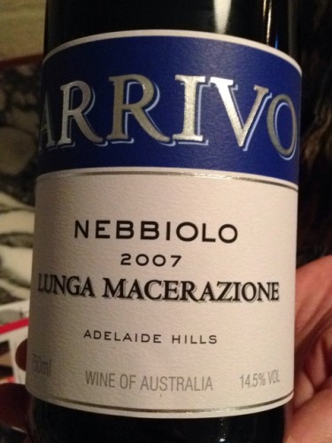 Arrivo Adelaide Hills Lunga Macerazione Nebbiolo