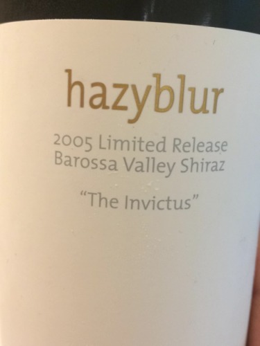 哈雷布勒限量西拉干红Hazyblur Limited Release The Invictus 