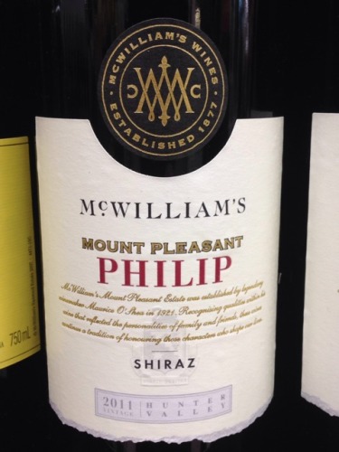 Mount Pleasant Philip Shiraz