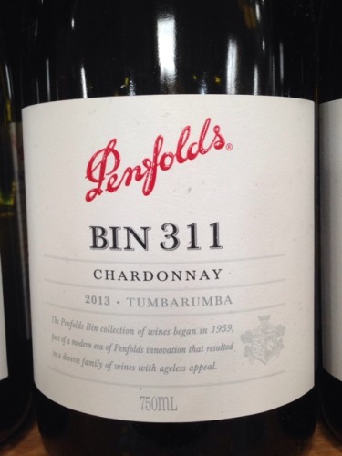 奔富Bin 311霞多丽干白Penfolds BIN 311 Tumbarumba Chardonnay