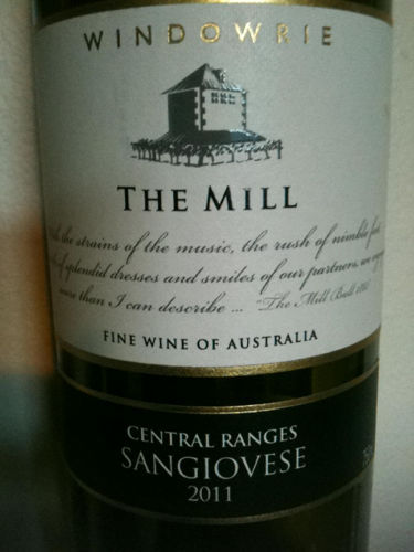 文多瑞米勒系列桑娇维塞干红Windowrie The Mill Central Ranges Sangiovese