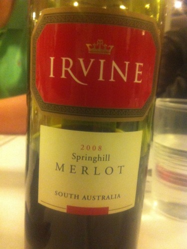 欧文酒庄春峰梅洛干红葡萄酒Irvine SPRINGHILL Merlot