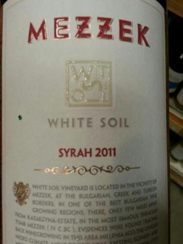 Mezzek White Soil Syrah