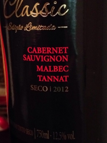 Classic Seco Cabernet Sauvignon Malbec Tannat