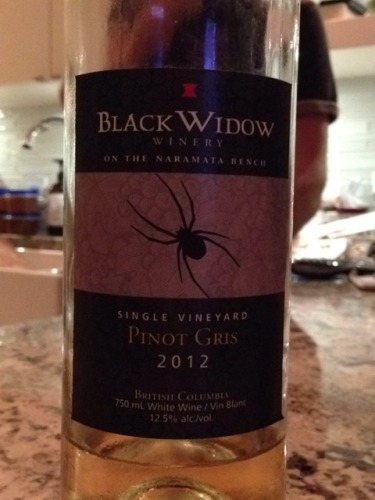 黑寡妇灰皮诺干白Black Widow Winery Pinot Gris