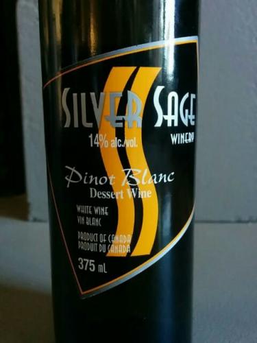 小麦花白皮诺甜白Silver Sage Winery Pinot Blanc Dessert Wine