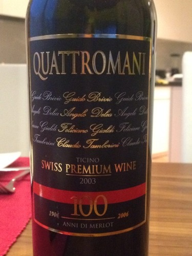 Ticino Quattromani Swiss Premium Merlot