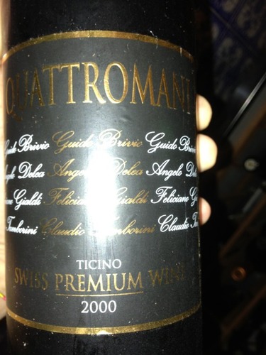 Quattromani Ticino Merlot