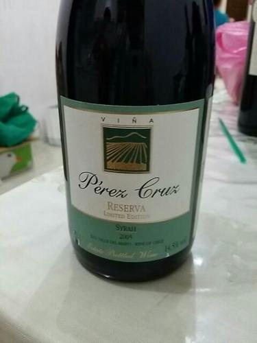 佩芮限量版珍藏西拉干红Perez Cruz Limited Edition Syrah Reserva