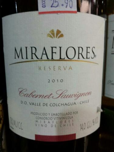 美涞庄赤霞珠珍藏级干红Miraflores Cabernet Sauvignon Reserva