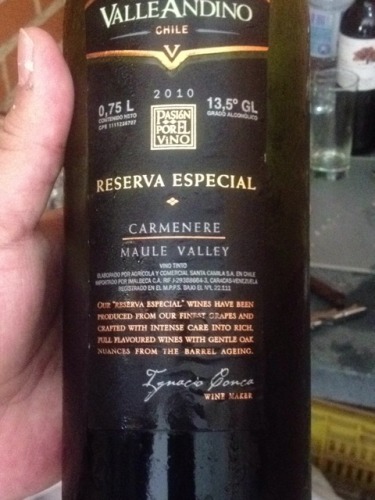 Reserva Especial Maule Valley Carmenérè