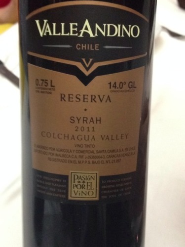 Colchagua Valley Reserva Syrah