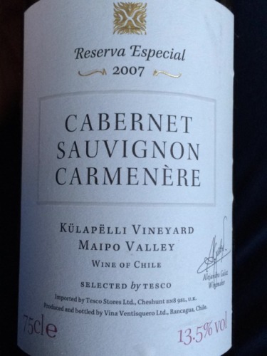 Kulapelli Reserva Especial Cabernet Sauvignon Carmenérè