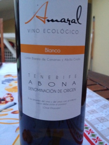 Tenerife Abona Vino Ecologico Blanco