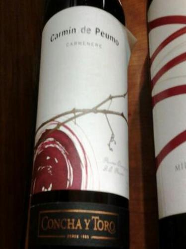 干露朴莫绯红佳美娜干红Concha y Toro Carmin de Peumo Carmenere