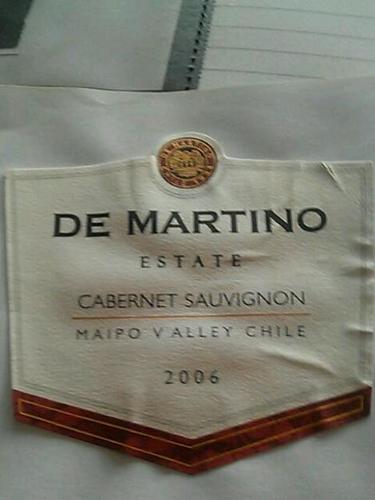 德马丁诺庄园赤霞珠干红De Martino Estate Cabernet Sauvignon