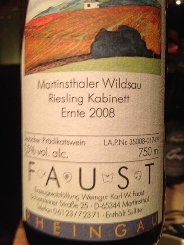 Rheingau Martinsthaler Wildsau Kabinett Riesling