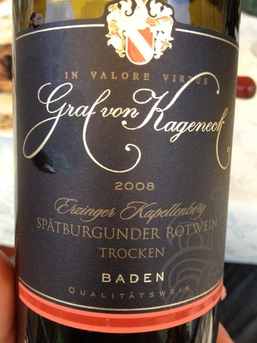 Graf Von Kageneck Baden Ettenheimer Kaiserberg Spatburgunder Rotwein