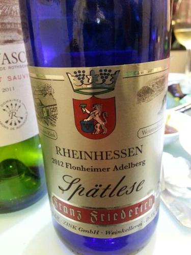 Granz Friederich Flonheimer Adelberg Spätlese Rheinhessen