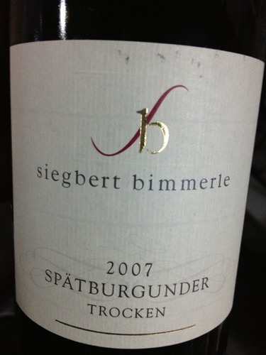 比莫勒黑皮诺干红Siegbert Bimmerle Spatburgunder Trocken