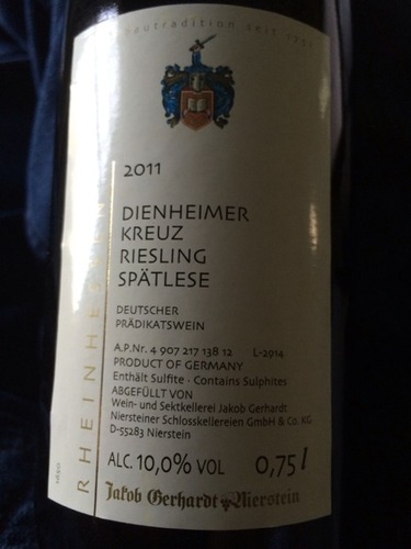 Gerhardt Rheinhessen Dienheimer Kreuz Riesling Spätlese