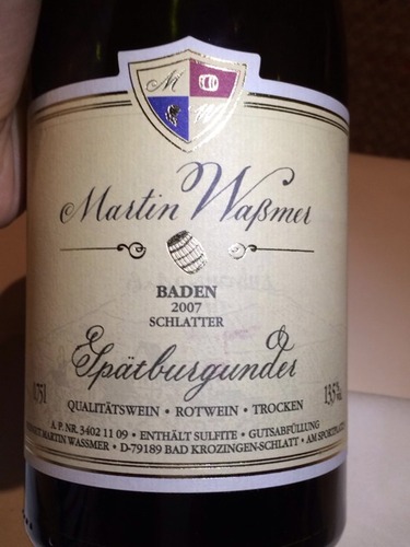 Baden Schlatter Qualitätswein Rotwein Spätburgunder Trocken