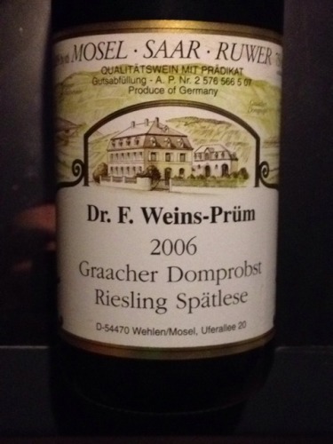 Mosel.Saar.Ruwer Graacher Dompropst Spätlese Riesling