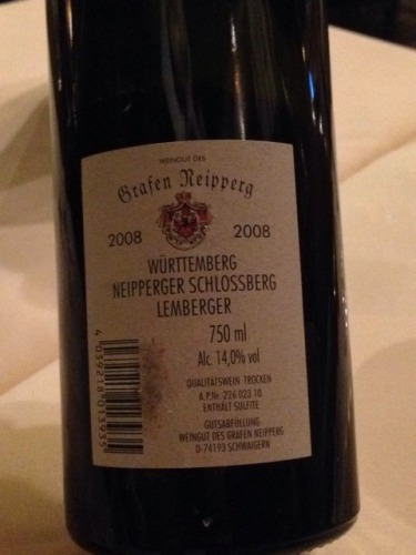 Neipperger Schlossberg Lemberger