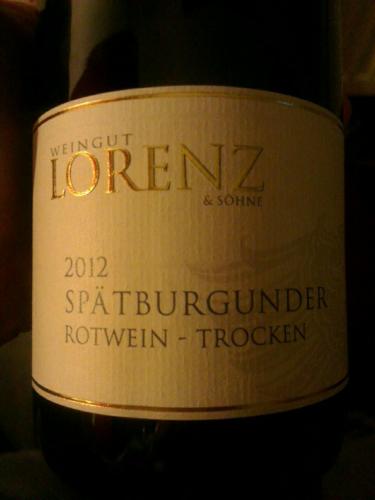 Rotwein Spatburgunder Trocken