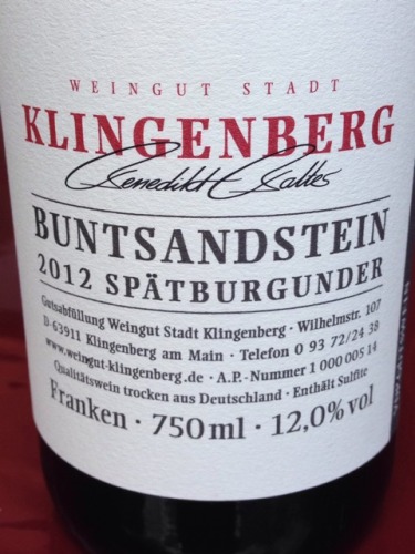 Buntsandstein Franken Spätburgunder