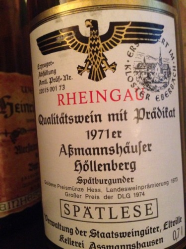 Rheingau Aßmannshäuser Höllenberg Spätburgunder Spätlese