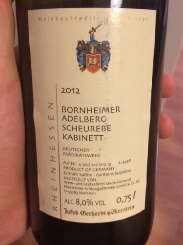 Niersteiner Essenheimer Domherr Kabinett Scheurebe