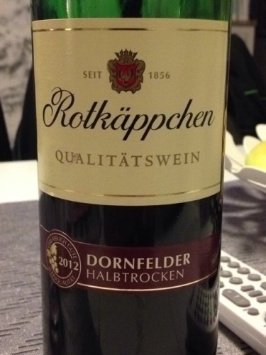 Qualitatswein Halbtrocken Dornfelder