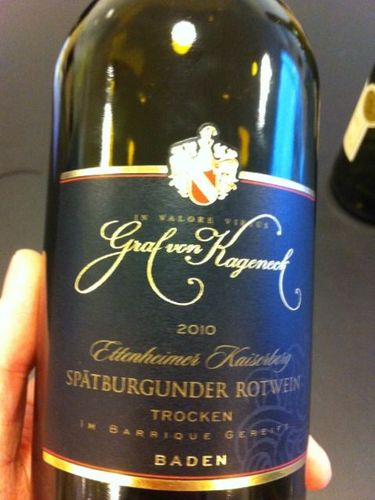 Graf Von Kageneck Baden Ettenheimer Kaiserberg Spatburgunder Rotwein