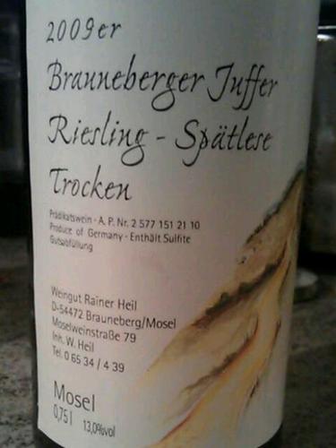 Braunberger Juffer Spätlese Trocken Riesling