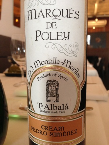 Marques De Poley Montilla-Moriles Cream Pedro ximenez